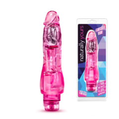 Vibrador jelly Fantasy vibe rosado 18 cm