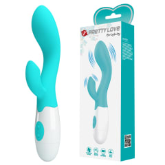 Vibrador Rabbit Brighty Cyan