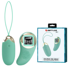 Vibrador con control Mina verde - Recargable