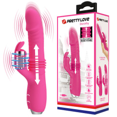 Vibrador Rabbit Retractil Dorothy magenta - Recargable 5