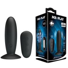 Vibrador anal ultra fuerte 10 cm - Recargable