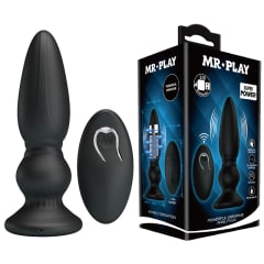 Vibrador anal ultra fuerte 12 cm - Recargable 5