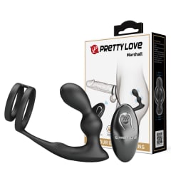 Vibrador prostático con anillo - Recargable