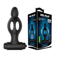 Vibrador anal ultra fuerte 12 cm - Recargable 2