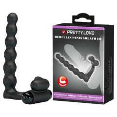 Anillo vibrador con estimulador anal Hércules 4