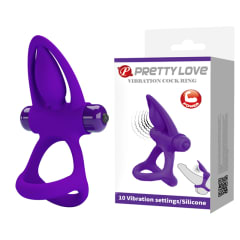 Anillo vibrador de silicona azul 2