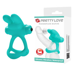 Anillo vibrador de silicona verde