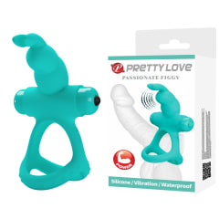 Anillo vibrador de silicona verde 2