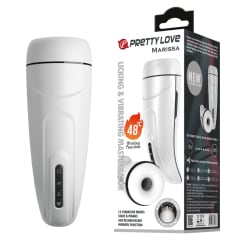 Masturbador masculino con vibrador Marissa - Recargable