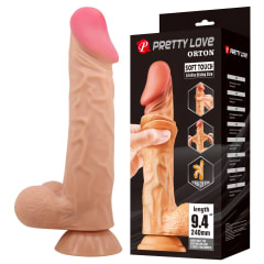 Dildo ultrarealista doble capa Orton 18 cm 5
