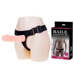 Protesis másculina con arnes ajustable 15.5 cm 4