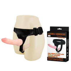Dildo doble con arnes ajustable 16.5 cm y 10.5 cm