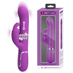 Vibrador rabbit retractil Coale - Recargable 4