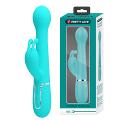 Vibrador rabbit retractil Dejon - Recargable 4