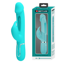 Vibrador rabbit con lengua interior Kampas - Recargable