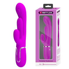 Vibrador rabbit con lengua interior Shania - Recargable