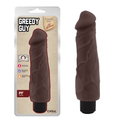 Vibrador realista Greddy Guy marrón 22 cm 3