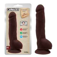 Dildo realista Carnalist marrón 17cm