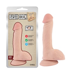 Dildo realista Basix Cock carne 17cm