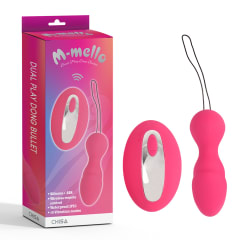 Vibrador huevo C/ remoto Dual Play - Recargable