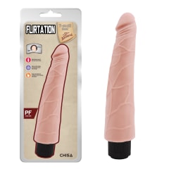 Vibrador realista Flirtation carne 22 cm