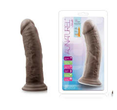 Consolador realista Au Naturel chocolate 19 cm 3