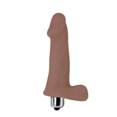 Vibrador mini Slick marrón 10 cm
