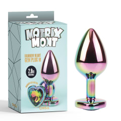 RAINBOW HEART GEM PLUG M 3