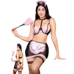 Disfraz Sexy Mucama Pink