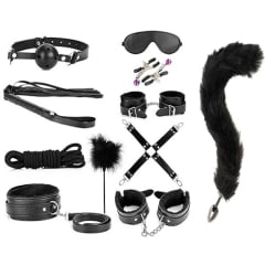 Kit bondage 10 piezas erótica cola de zorro