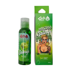 Lubricante comestible Lala hot manzana verde 0