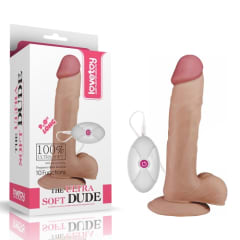 Vibrador realista Ultra Soft Dude 18 cm
