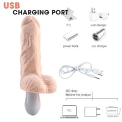 Vibrador Realista Super Man 18 cm 0