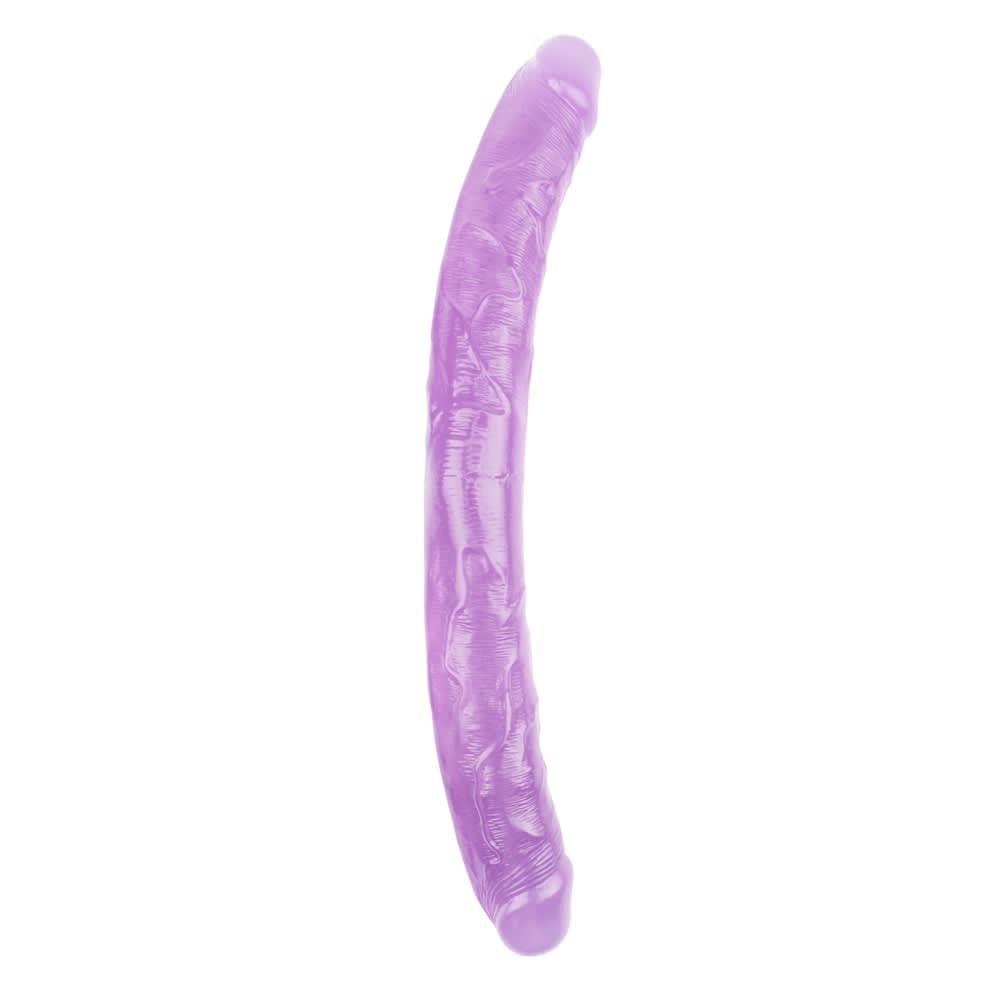 Dildo doble lésbico morado 46 cm1