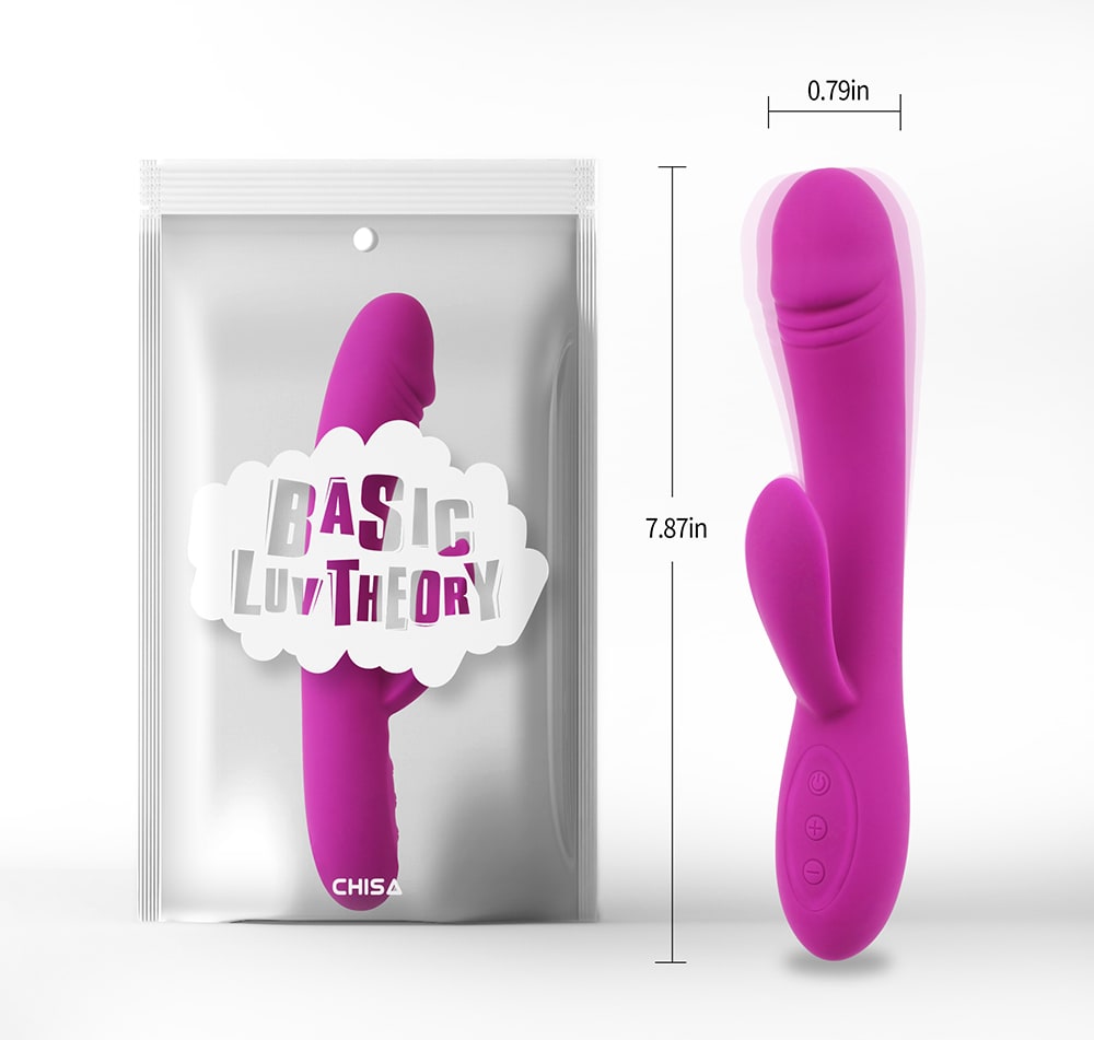 Vibrador rabbit Frolic morado - Recargable3