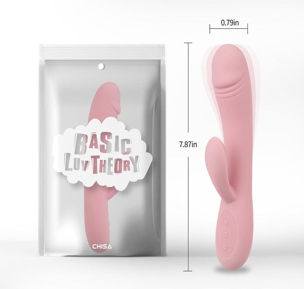 Vibrador rabbit Frolic rosado - Recargable3