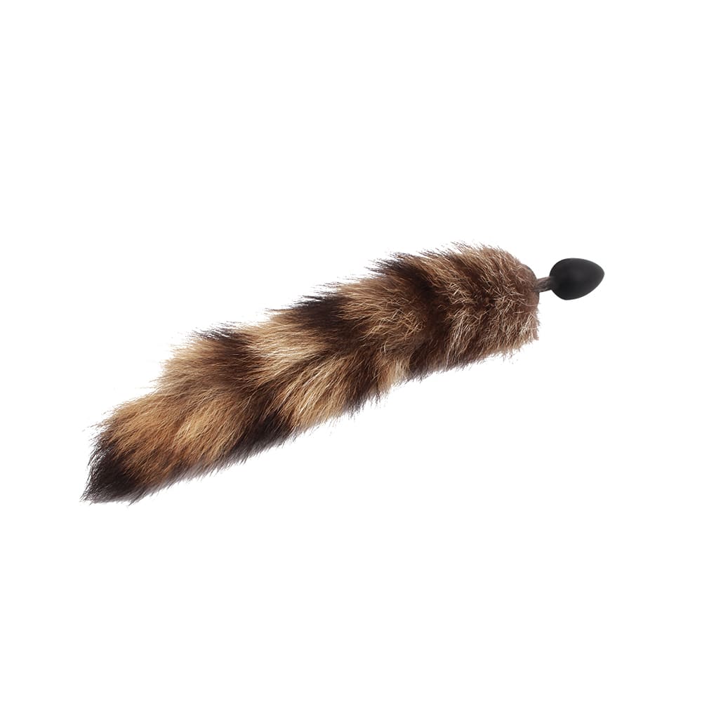 Cola de zorro anal con plug de silicona 34 cm3