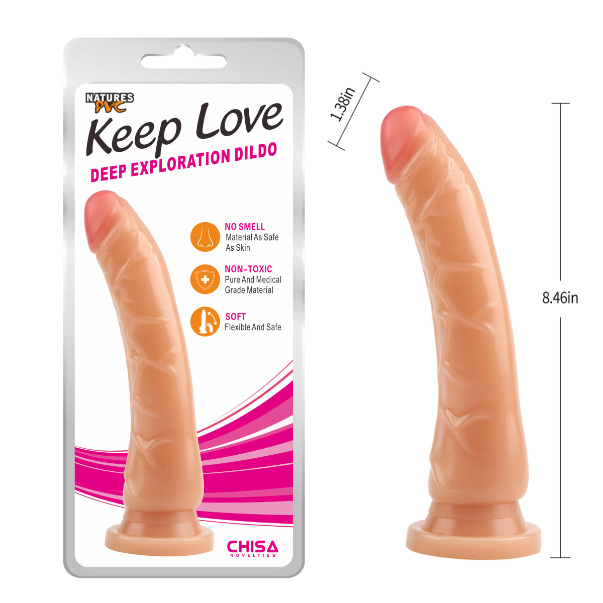 Dildo realista Deep Exploration carne 20 cm2