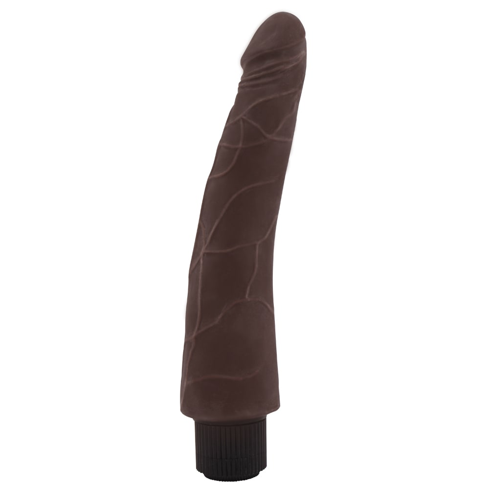 Vibrador realista Flirtation marrón 22 cm1