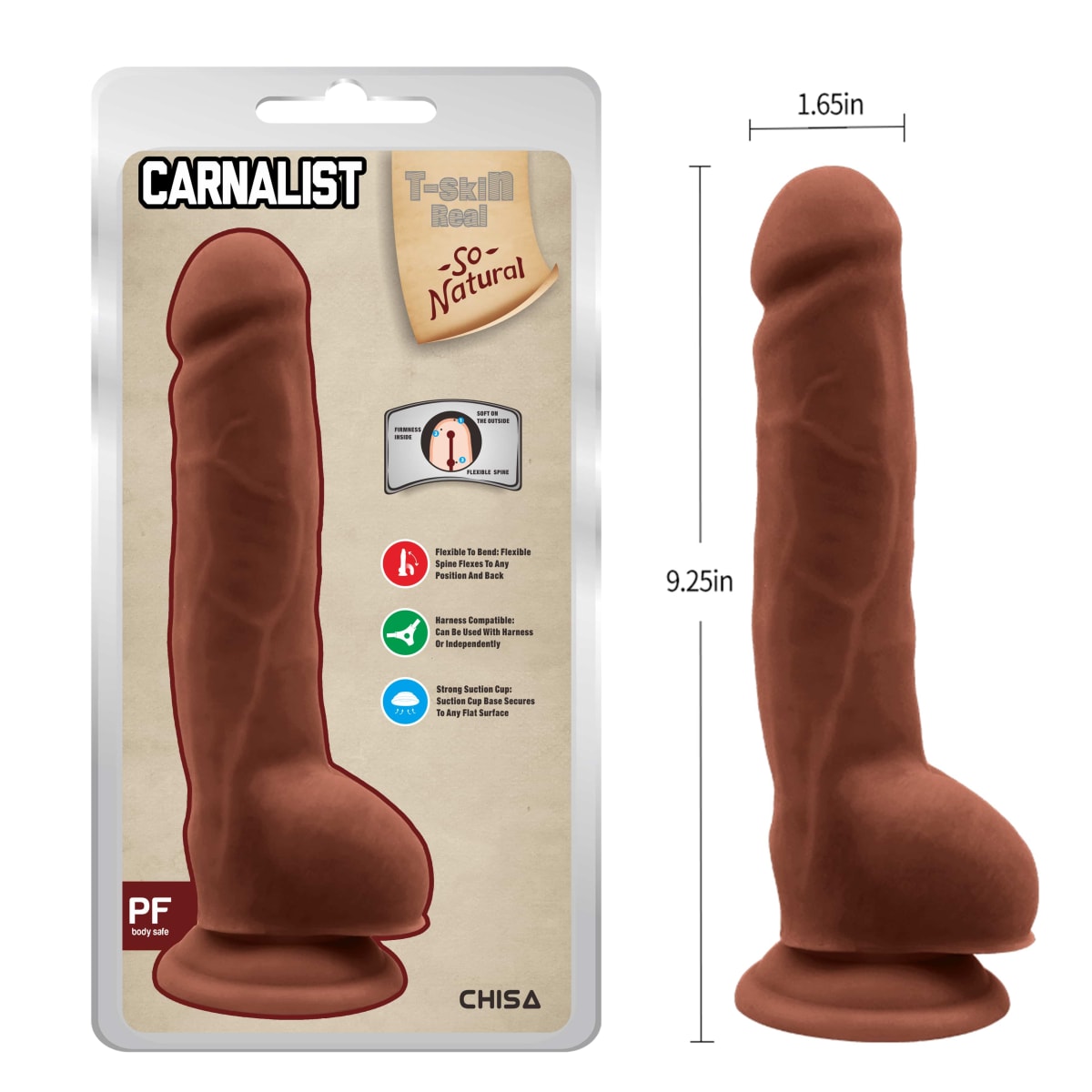 Dildo realista Carnalist latin 17cm3