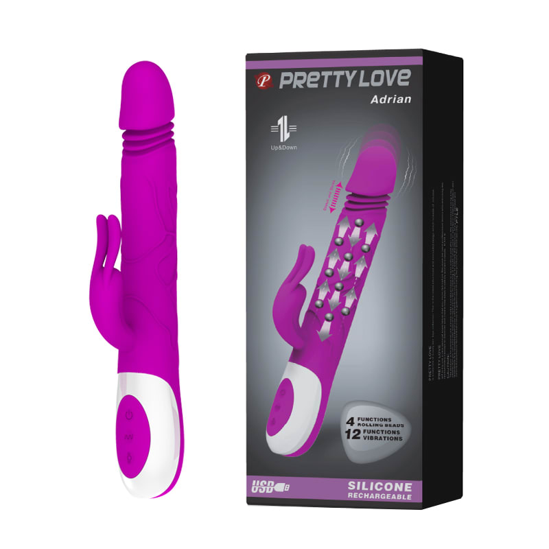 Vibrador rabbit retráctil Adrian - Recargable1
