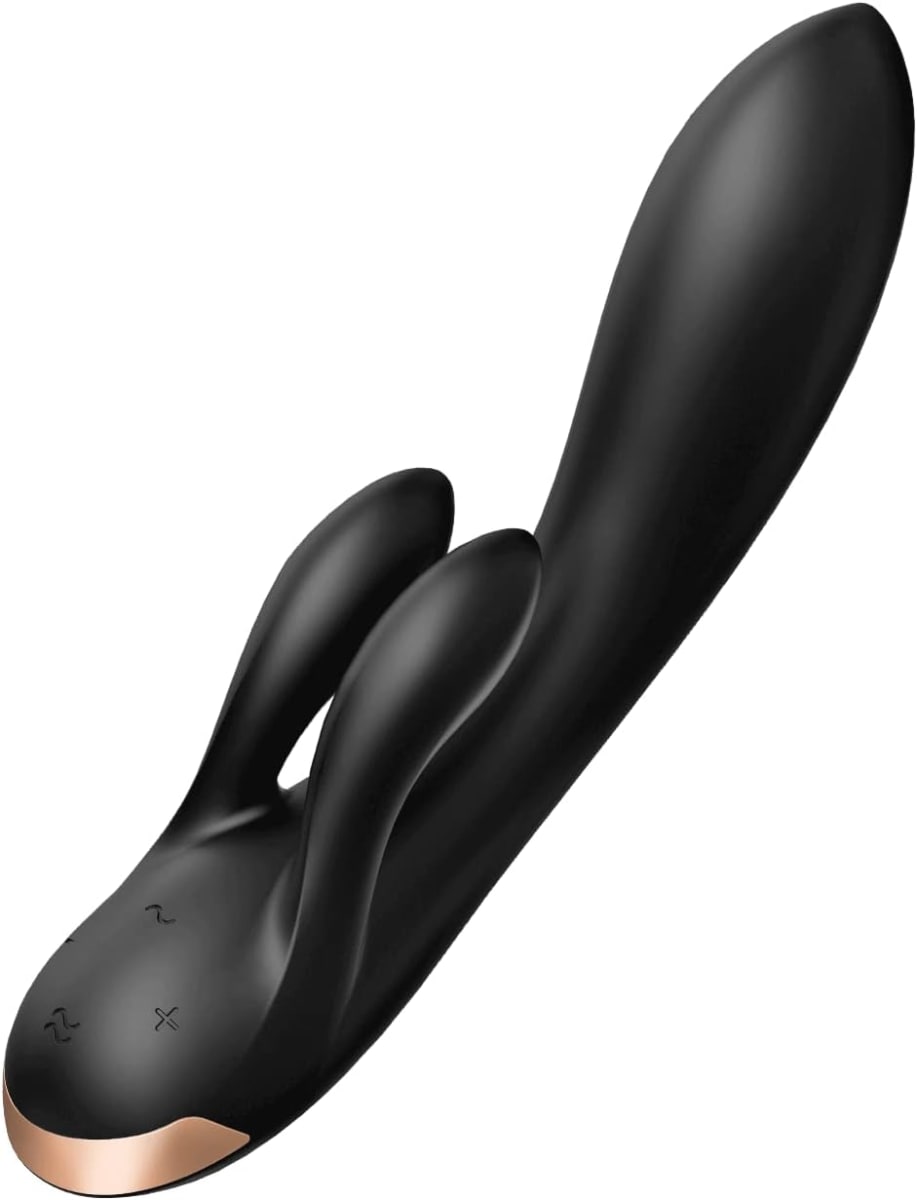 Vibrador de pareja con APP Double Flex Satisfyer - Negro1