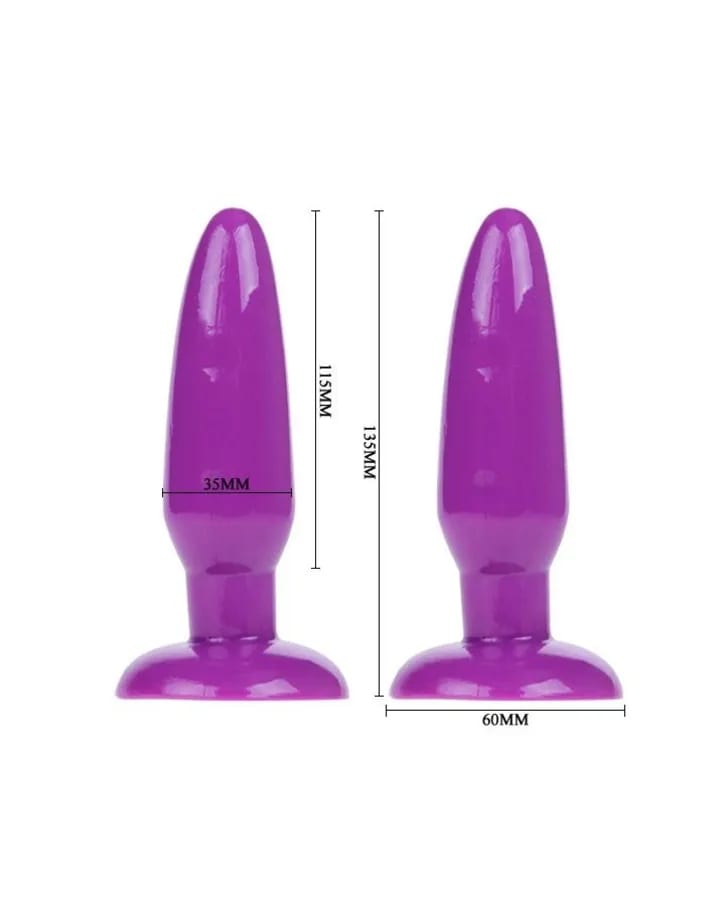 Plug Anal morado de TPR 14 cm3