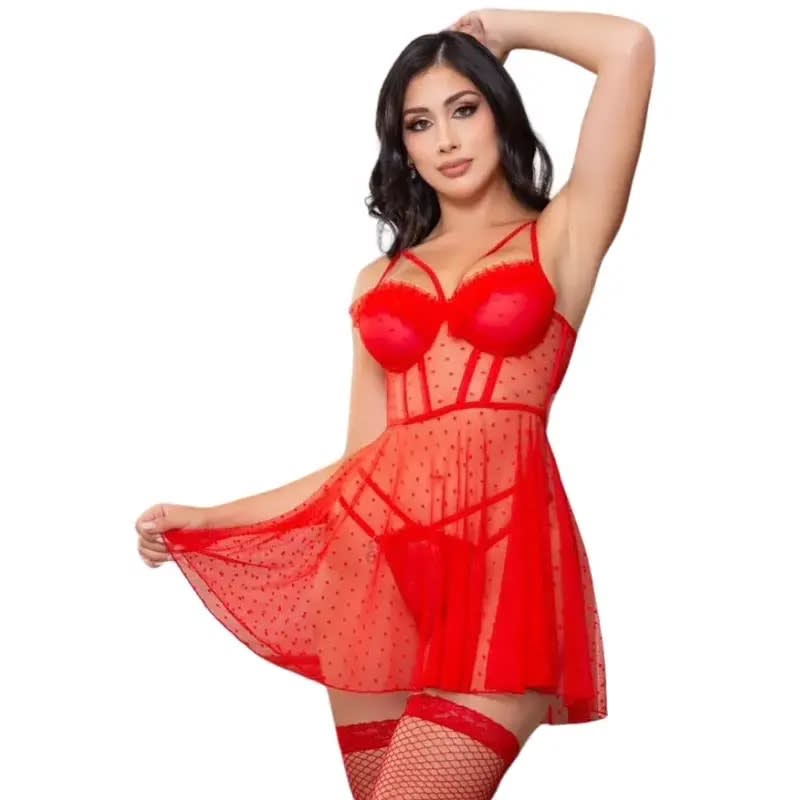 Baby Doll sexy Rojo 31