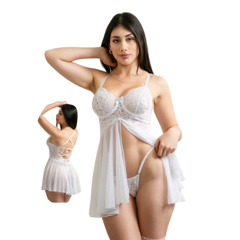 Baby doll fino blanco1