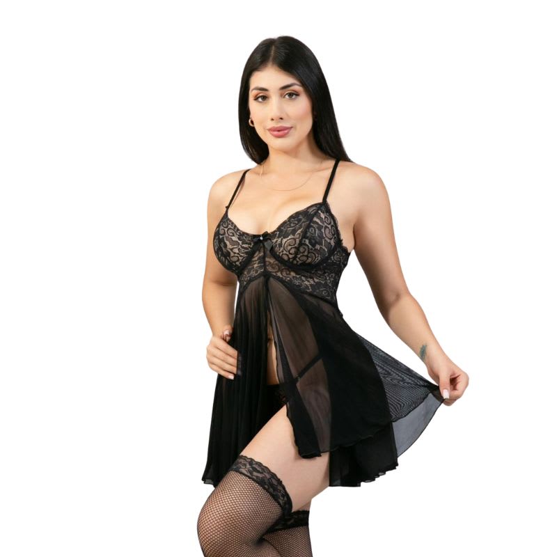 Baby doll fino negro1