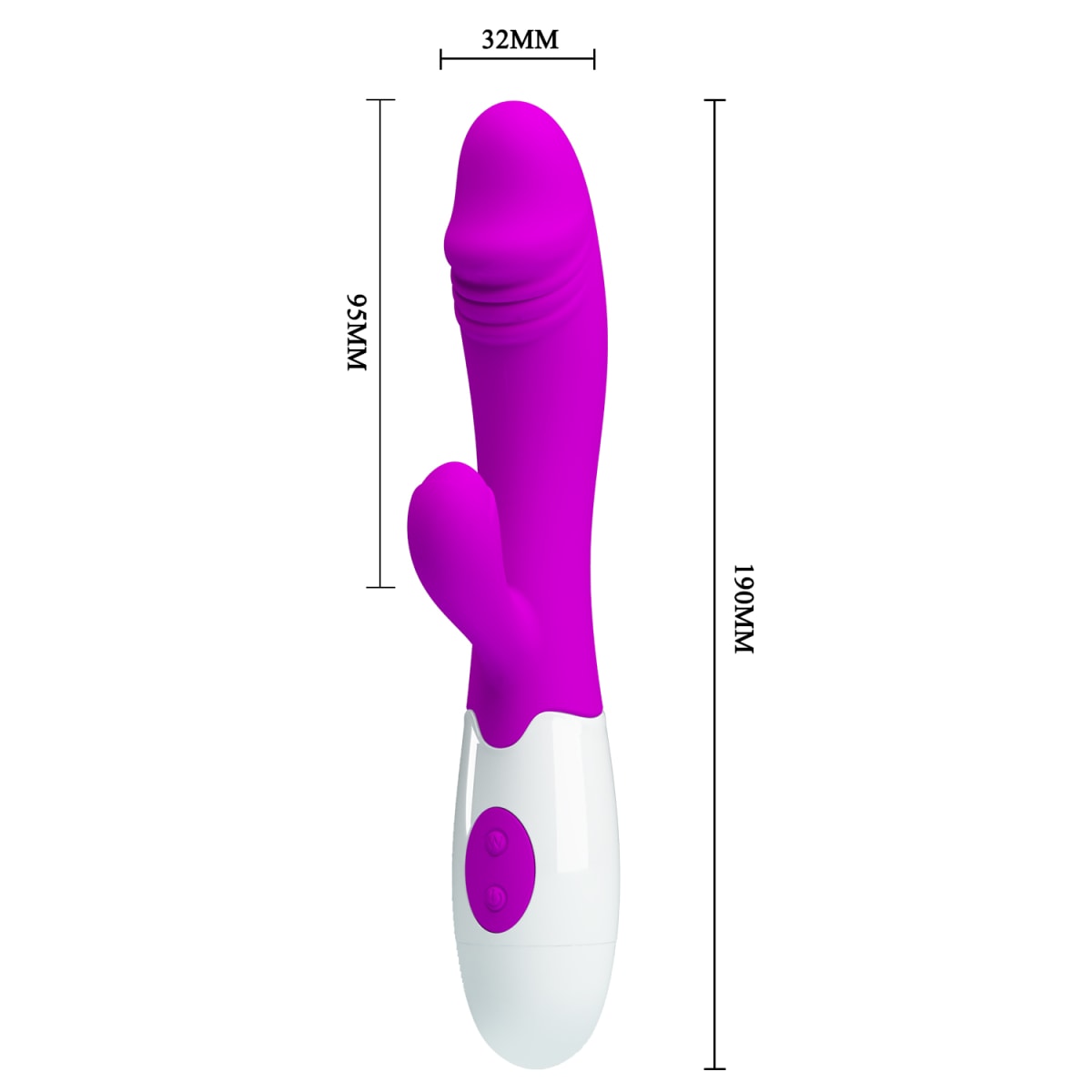 Vibrador Rabbit Snappy Morado3