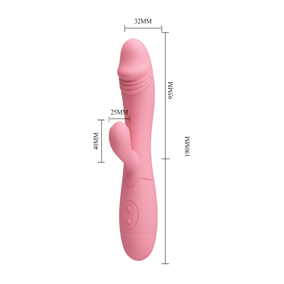 Vibrador Rabbit Snappy Rosado - Recargable3