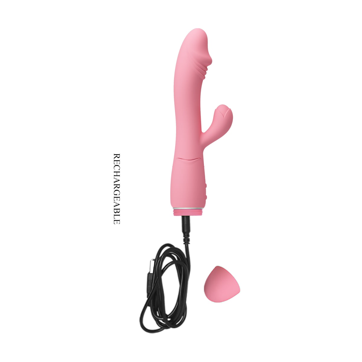 Vibrador Rabbit Snappy Rosado - Recargable4