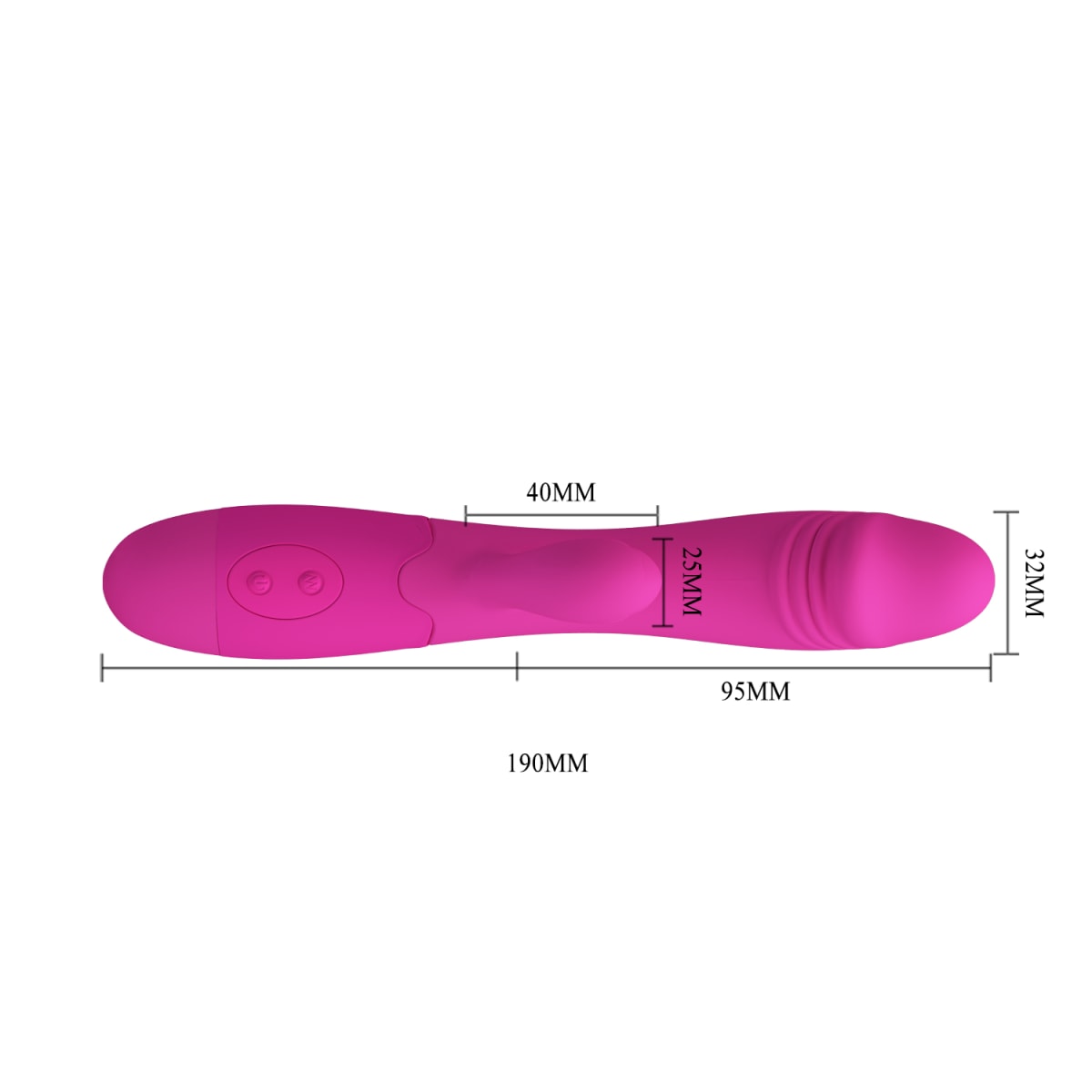 Vibrador Rabbit Snappy Fuccia - Recargable3